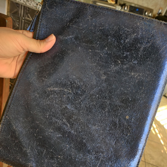 Fossil Metallic blue clutch - Picture 2 of 11